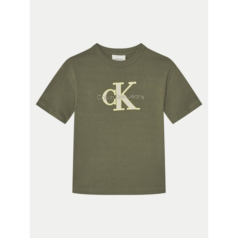 Calvin Klein Jeans T-Shirt IB0IB02361 Grün Regular Fit