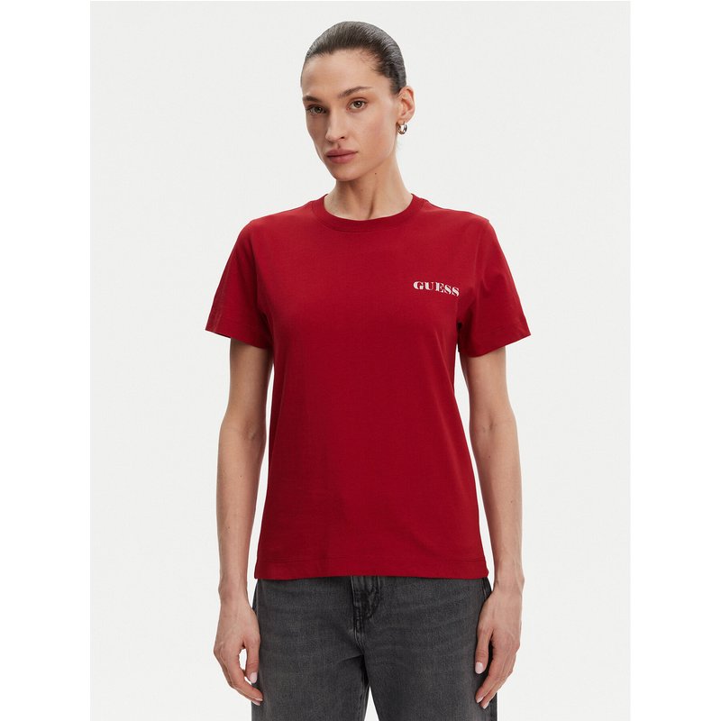 Guess T-Shirt W5RI04 I3Z14 Rot Regular Fit