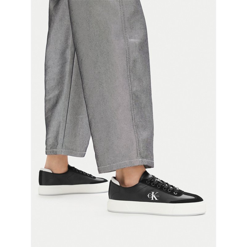 Sneakers Calvin Klein Basket Cups Lup Wt Lth Su HW0HW02984 Schwarz