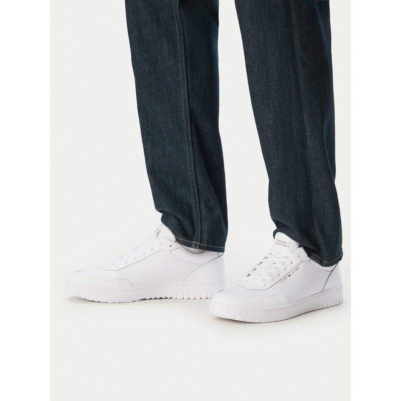 Sneakers Tommy Hilfiger Th Basket Core Leather FM0FM05927 Weiß