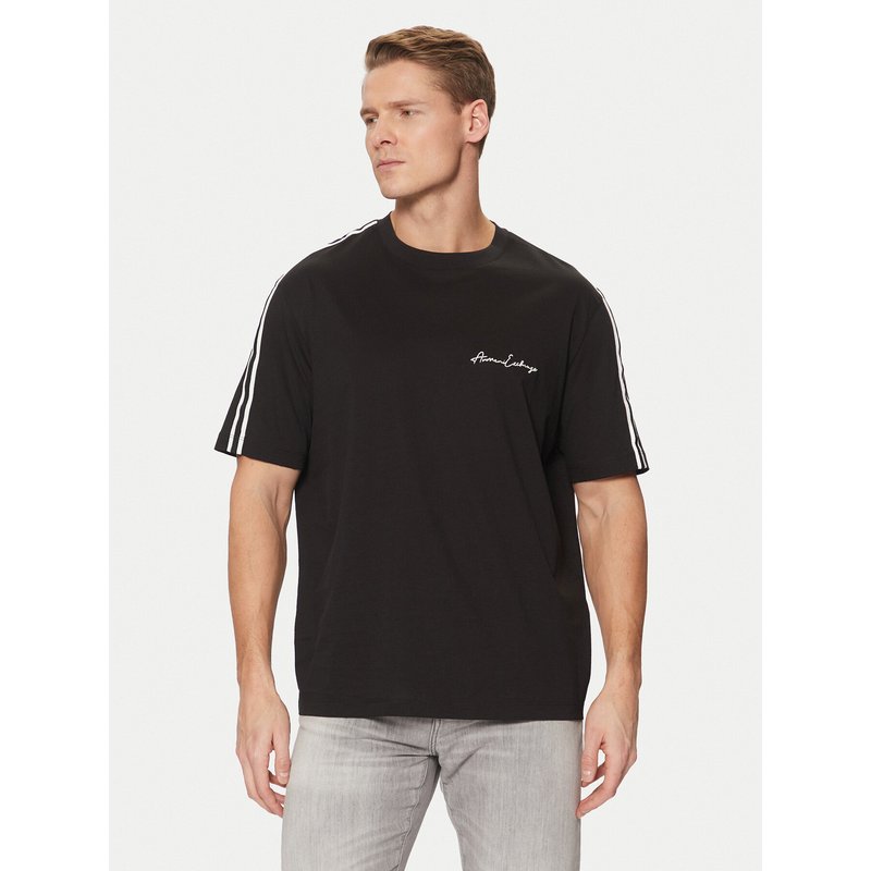 Armani Exchange T-Shirt 8NZTSG ZJ9AZ 1200 Schwarz Regular Fit
