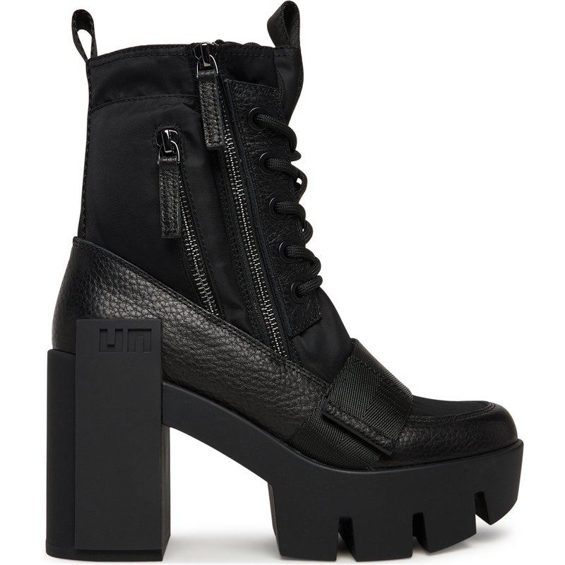 Schnürschuhe United Nude Grip Combat Mid 1096201165 Schwarz