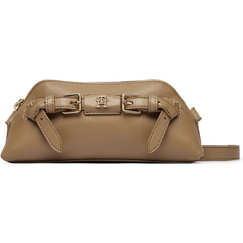 Handtasche Tommy Hilfiger Th Buckle AW0AW19511 Beige