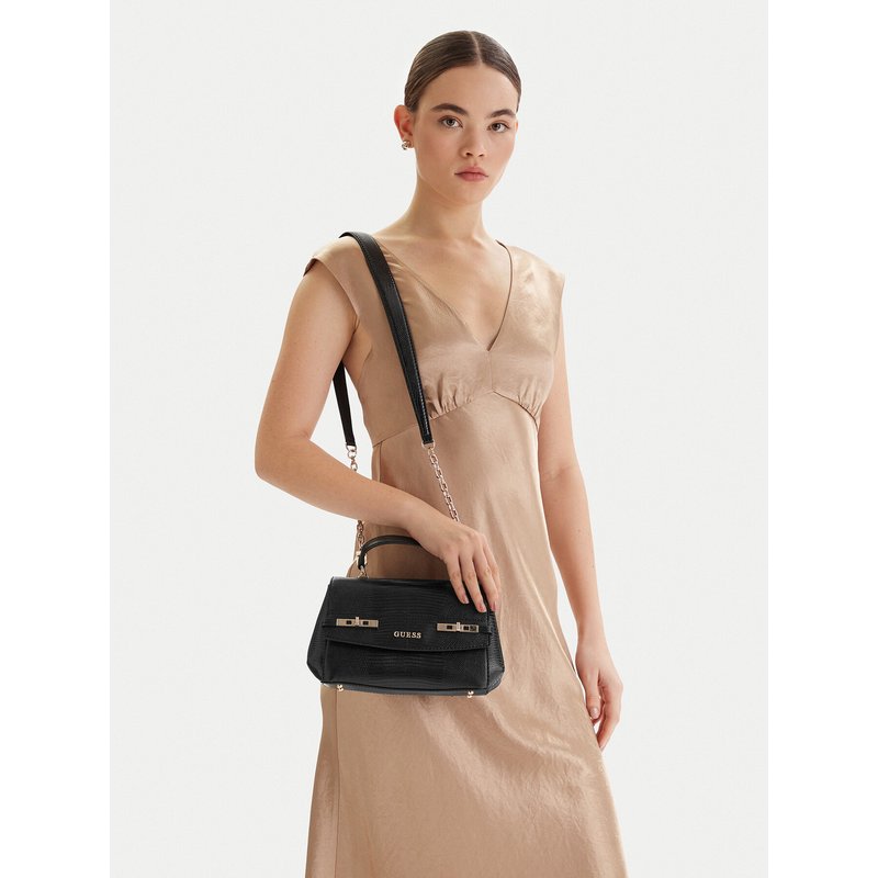 Handtasche Guess Melinda HWKL99 33200 Schwarz