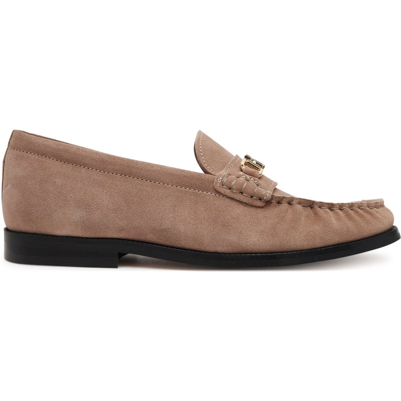 Halbschuhe Tommy Hilfiger Soft Suede Horsebit Loafer FW0FW08649 Beige