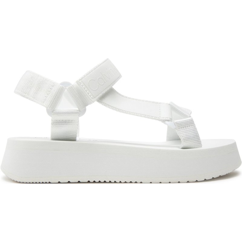 Sandalen Calvin Klein Jeans Sandal Velcro Webbing Dc YW0YW01353 Weiß