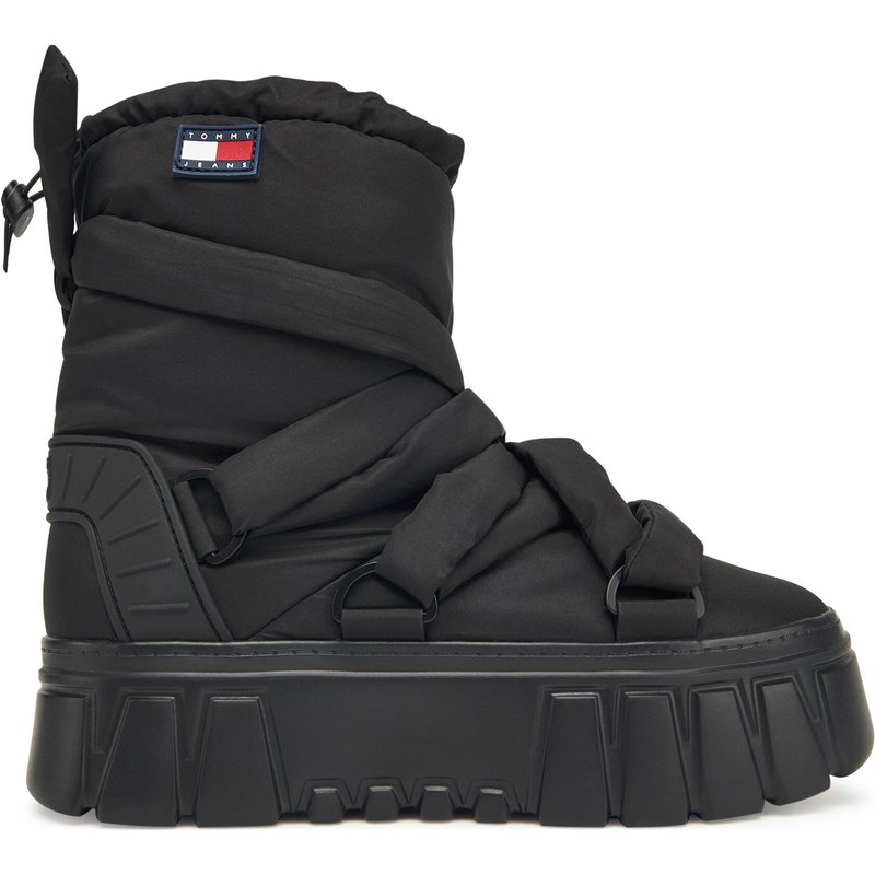 Schneeschuhe Tommy Jeans Tjw Chunky Snow Boot Nylon EN0EN02842 Schwarz