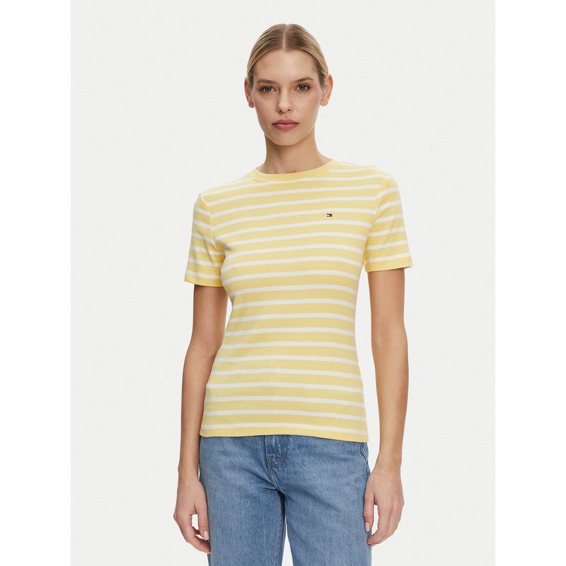 Tommy Hilfiger T-Shirt New Cody WW0WW40587 Gelb Slim Fit