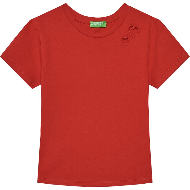United Colors Of Benetton T-Shirt 3P4ZC10O0 Rot Slim Fit