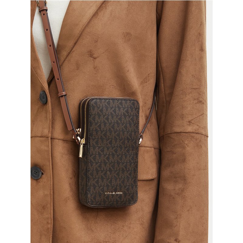 Handtasche MICHAEL Michael Kors Jet Set 32F6GJ6C5B Braun