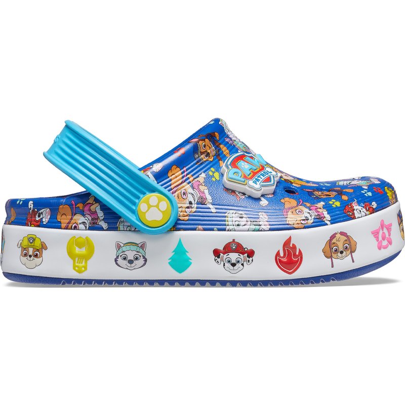 Pantoletten Crocs Paw Patrol Off Court Clg T 208853 Blau