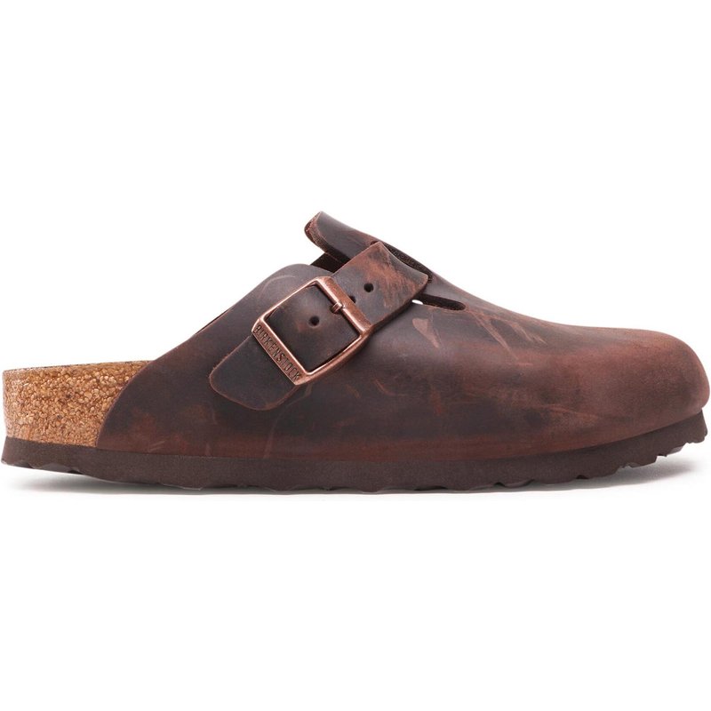 Pantoletten Birkenstock Boston Bs 860133 Braun