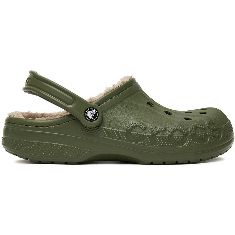 Pantoletten Crocs C-BAYA LINED CLOG 205969-3TC Grün