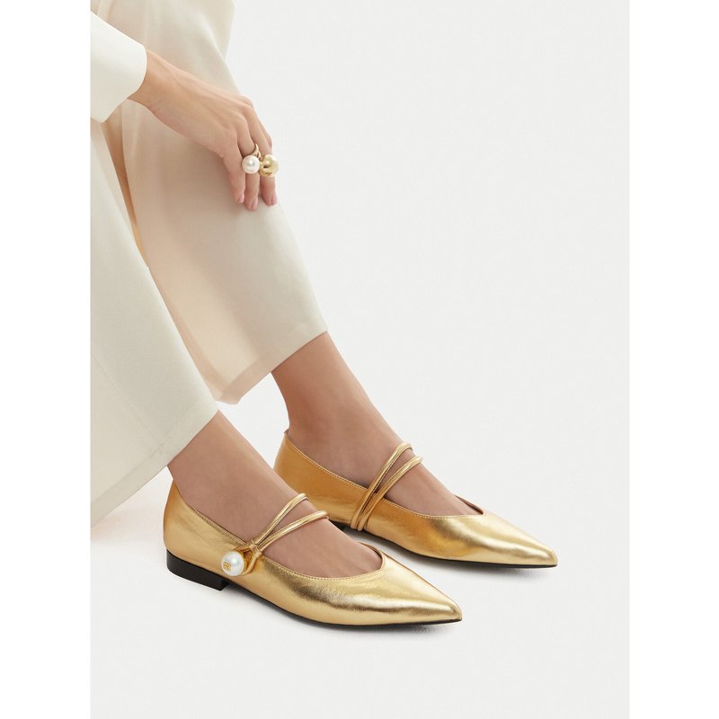 Ballerinas GINO ROSSI CEO-ROSE-LT2512-72 Goldfarben