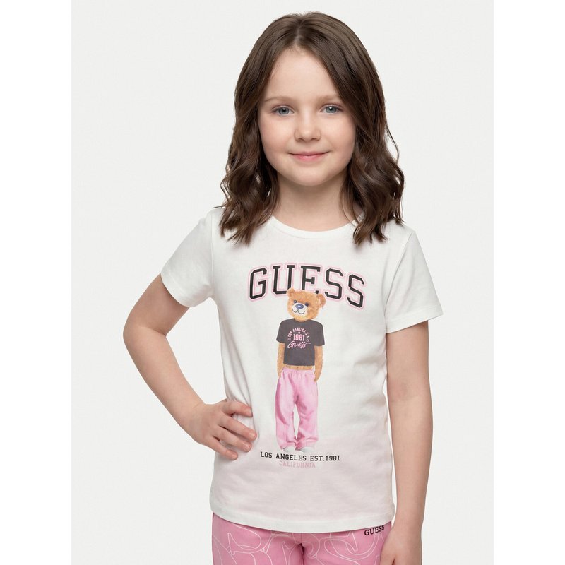Guess T-Shirt J6YI08 K3710 Weiß Regular Fit