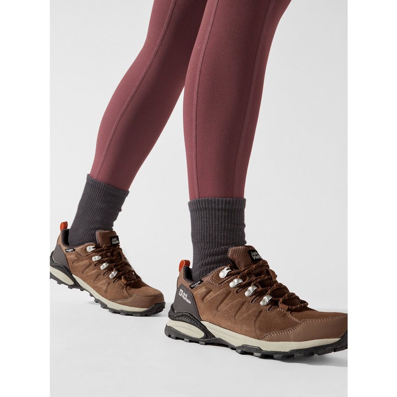 Trekkingschuhe Jack Wolfskin Refugio Texapore Low W 4050821 Braun