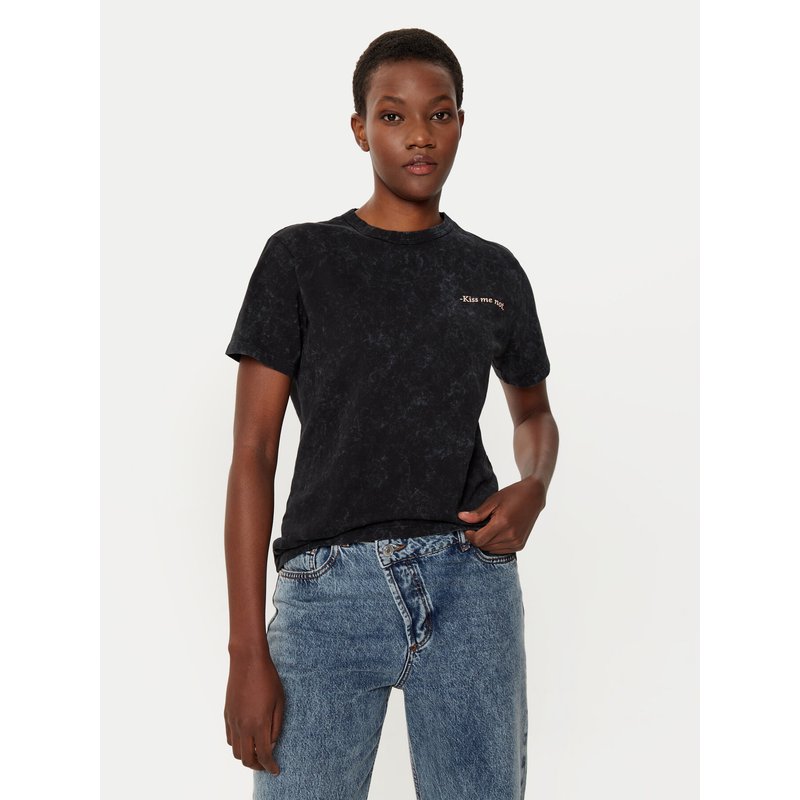 HUGO T-Shirt Damacia_3 50535491 Schwarz Regular Fit