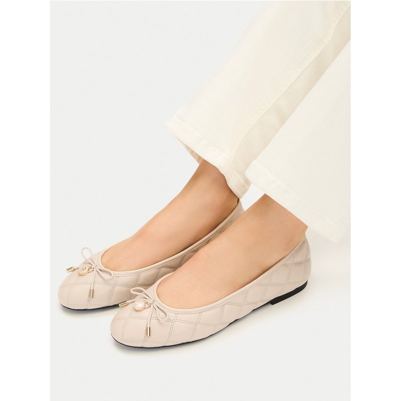 Ballerinas Tommy Hilfiger Charm Quilted Ballerina FW0FW09503 Hellbeige
