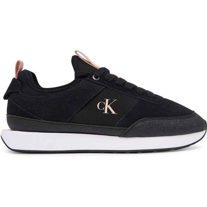 Sneakers Calvin Klein Retro Runner Sock Laceup Neo Mix HW0HW03250 Schwarz