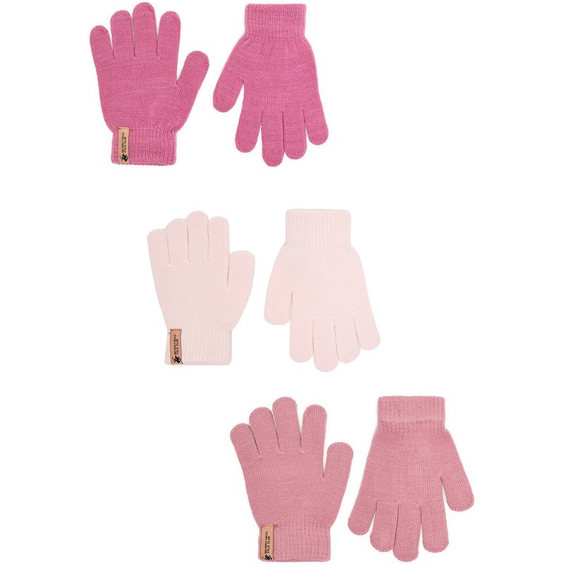 Set Handschuhe Beverly Hills Polo Club CEO-ACCCS-BHPC-03(3-PACK) Rosa