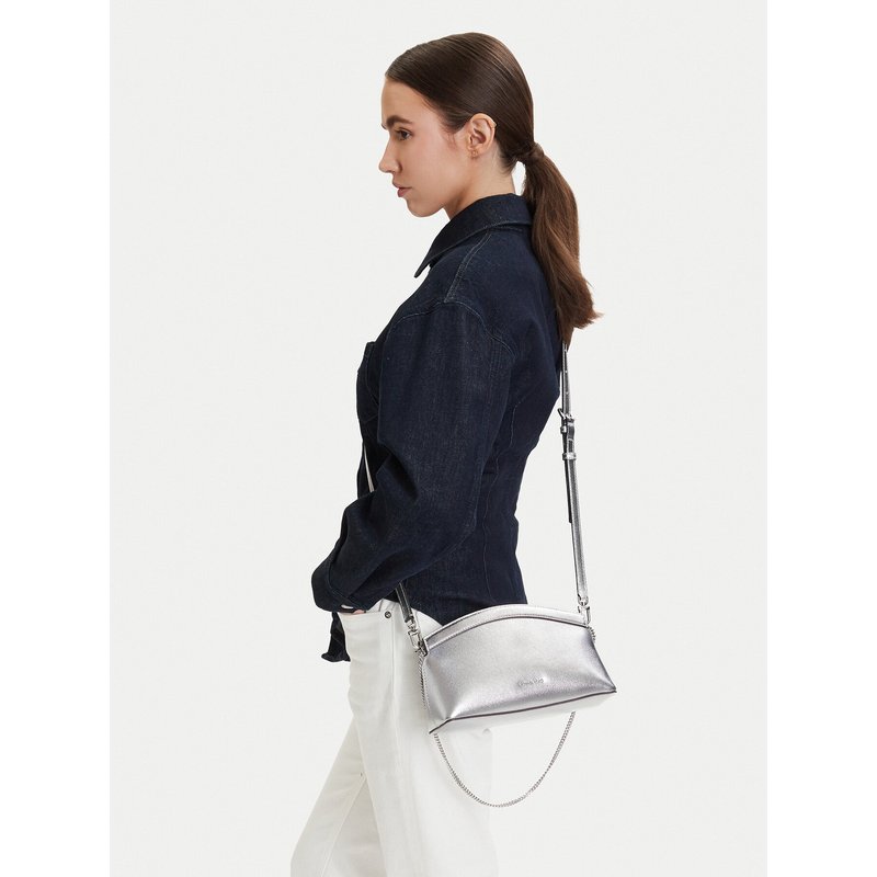 Handtasche MICHAEL Michael Kors 30S6S13C5M Silberfarben