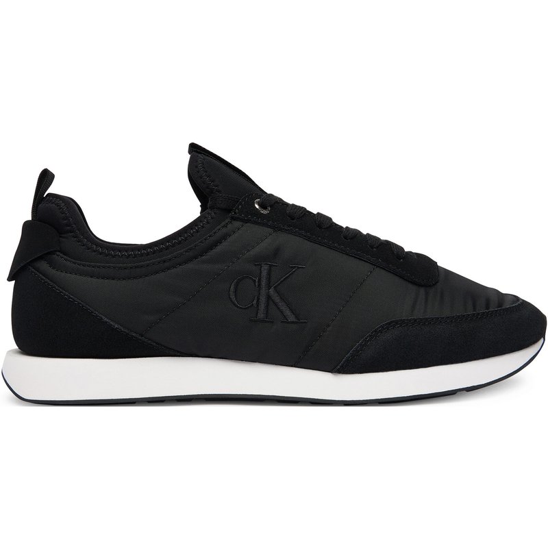 Sneakers Calvin Klein Jeans Retro Runner Sock Laceup Mix YM0YM01414 Schwarz