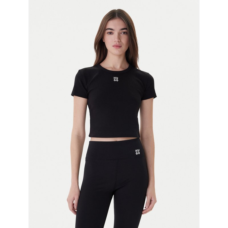 Hugo T-Shirt Delanor 50512000 Schwarz Slim Fit