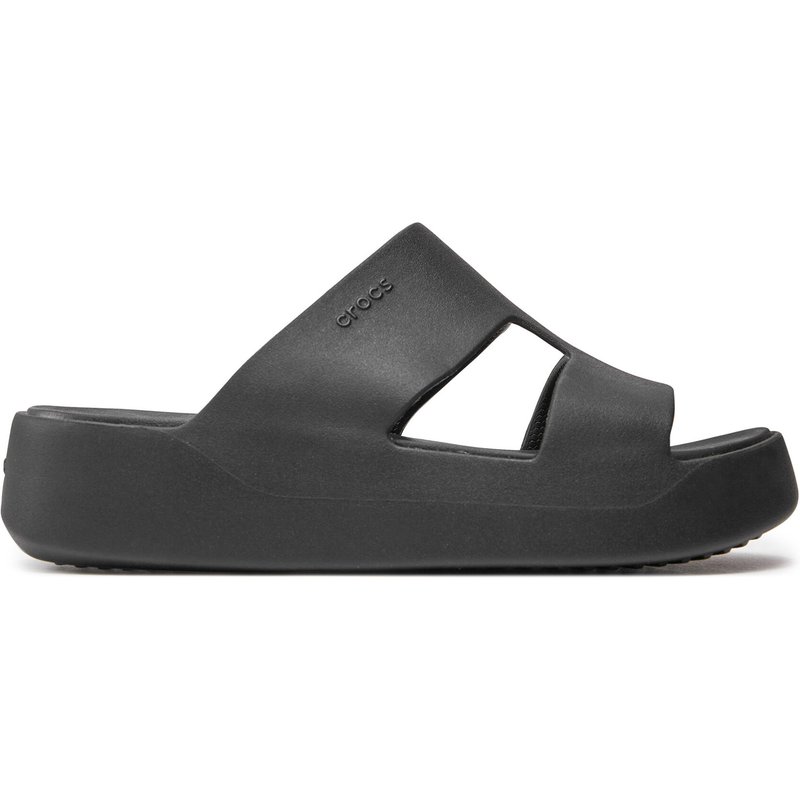 Pantoletten Crocs Getaway Platform H-Strap 209409 Schwarz