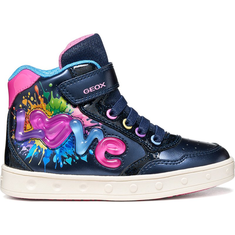 Sneakers Geox J Skylin Girl J668WB 0NFKC C4243 S Dunkelblau