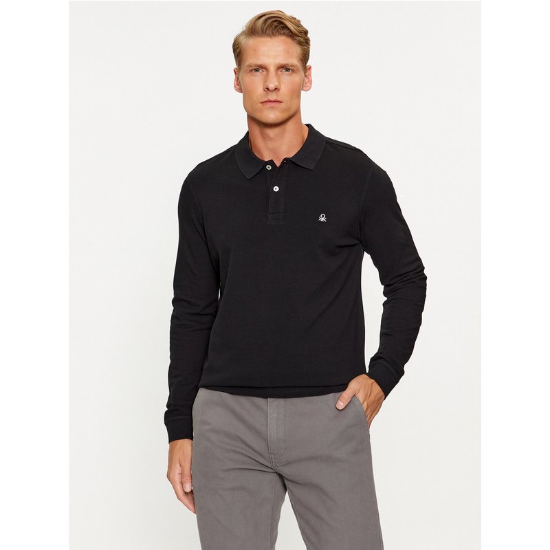 United Colors Of Benetton Poloshirt 3089J3204 Schwarz Regular Fit