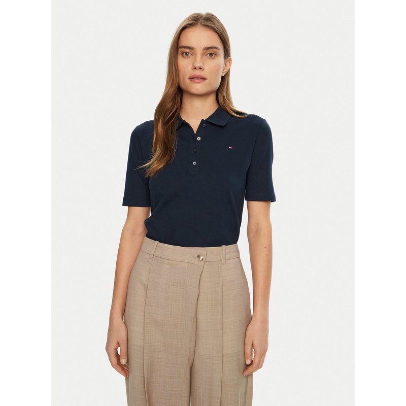 Tommy Hilfiger Poloshirt 1985 WW0WW43224 Dunkelblau Regular Fit
