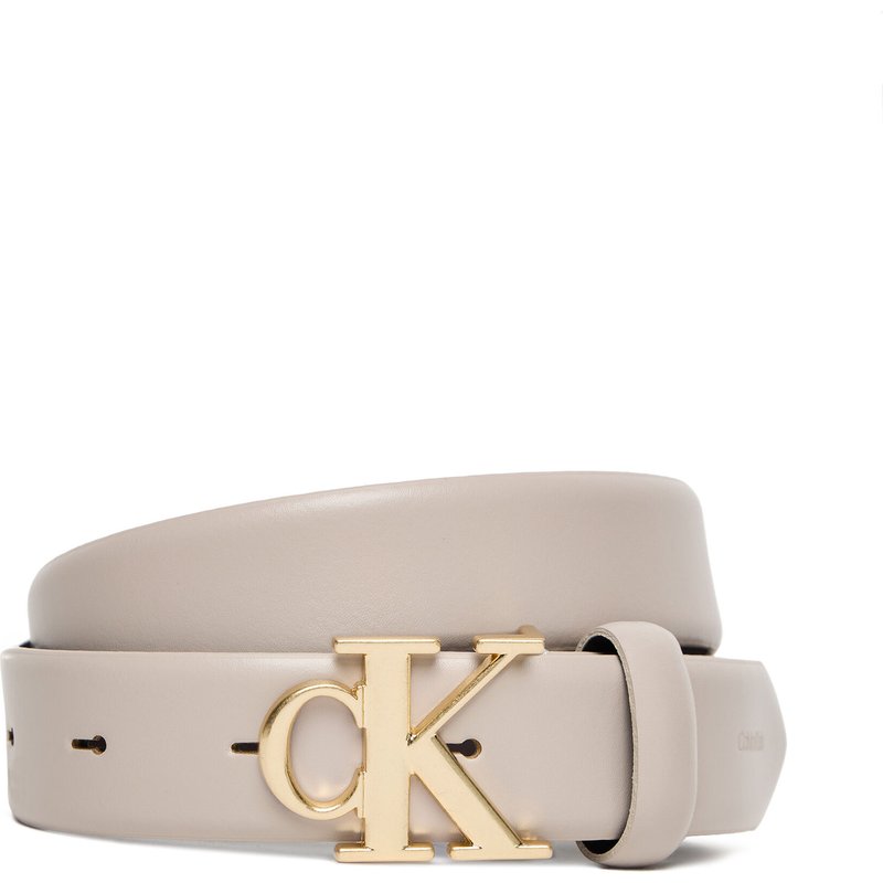 Damengürtel Calvin Klein Ck Buckle 30Mm Fixed Belt LV04F7054G Écru