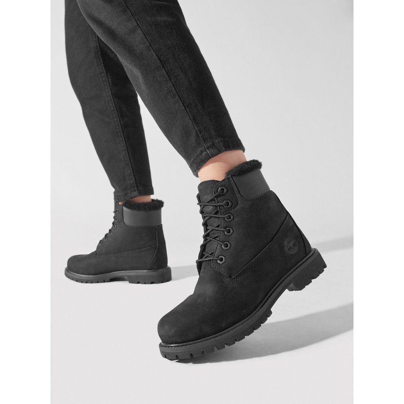 Schnürstiefeletten Timberland 6In Premium Shearling TB0A1U7S0011 Schwarz