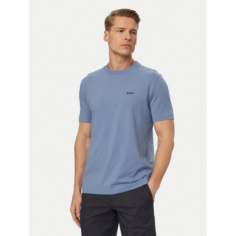 BOSS T-Shirt 50506373 Hellblau Regular Fit