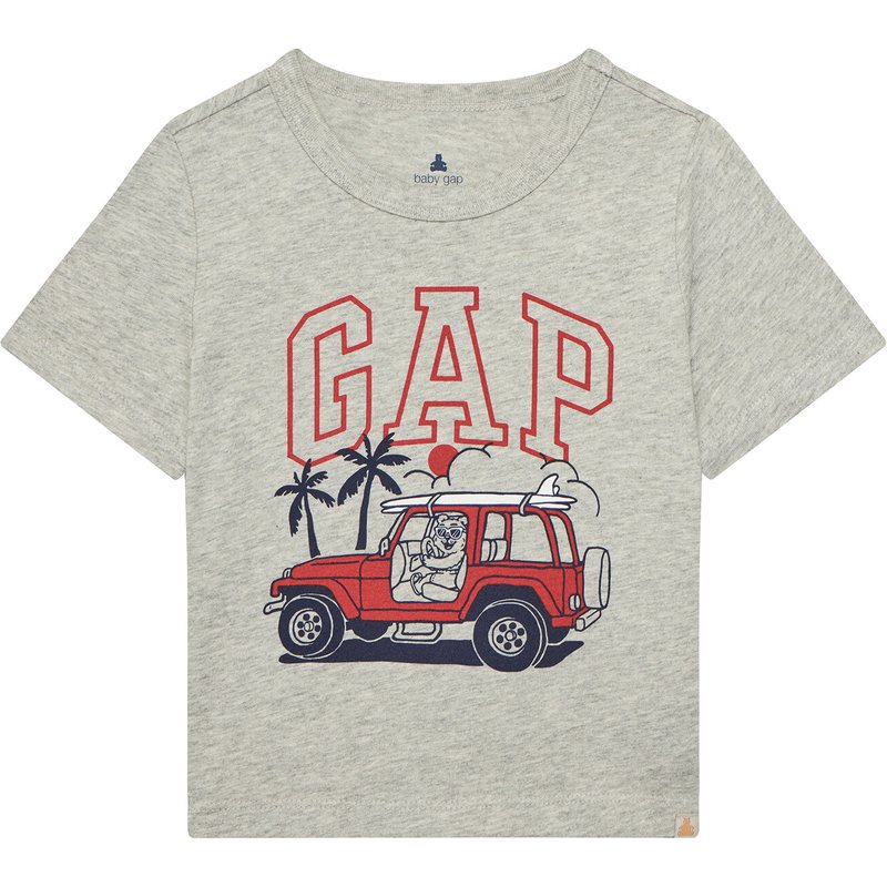 Gap T-Shirt 779639-00 Grau Regular Fit