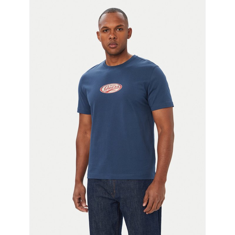 Guess Jeans T-Shirt M6YI06 K3649 Dunkelblau Regular Fit