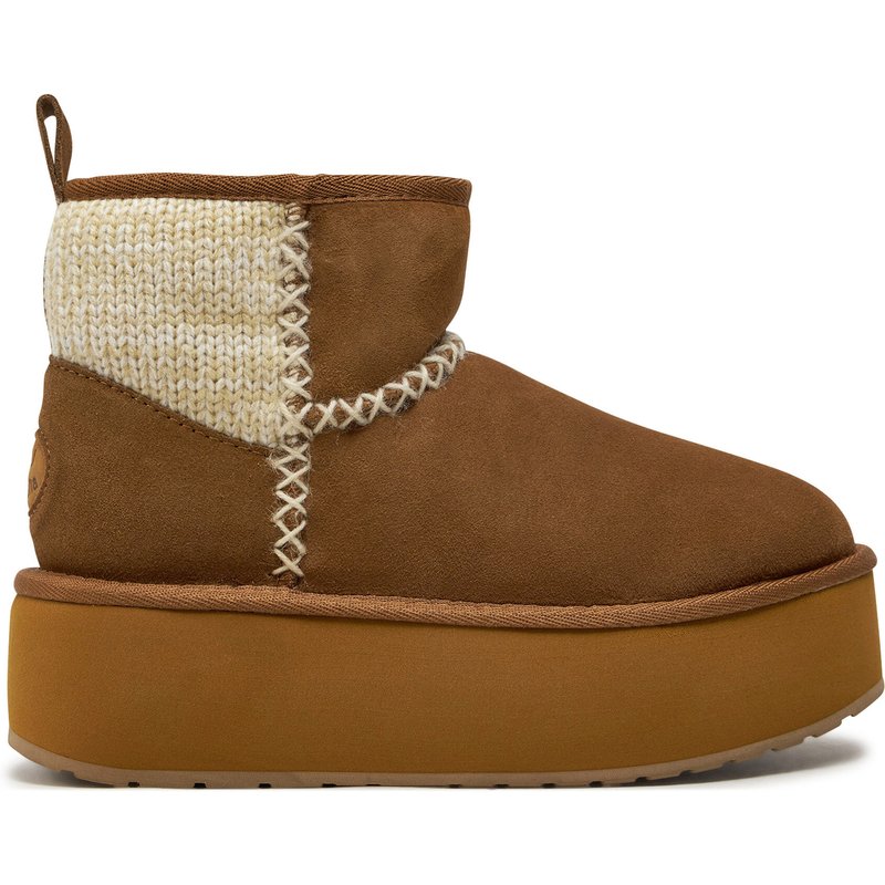 Schneeschuhe EMU Australia Stinger Knit Flatform W13143 Beige