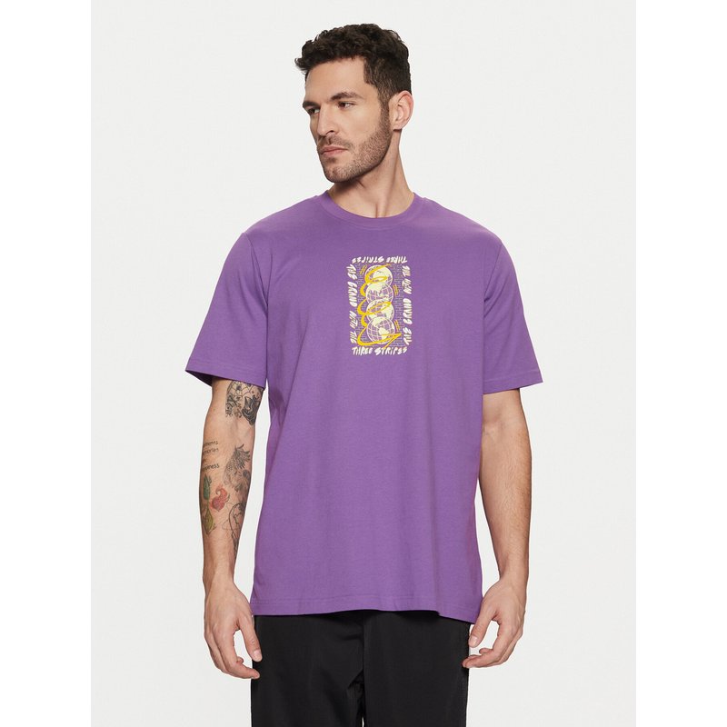 adidas T-Shirt Trefoil Series JP4498 Violett Regular Fit