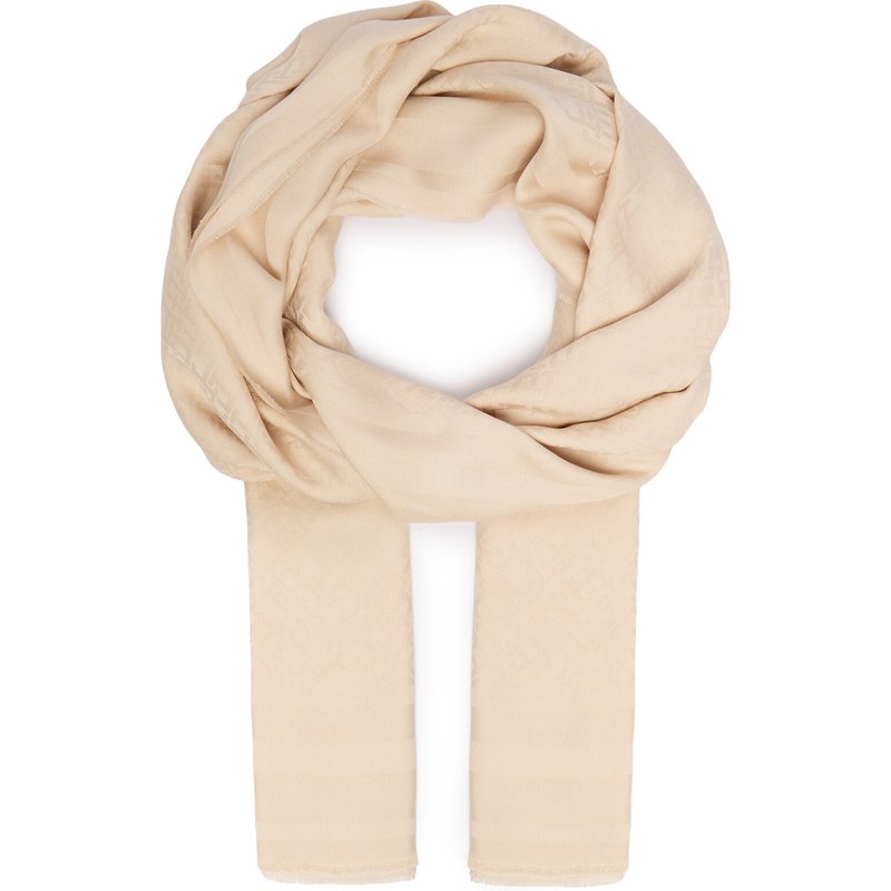 Schal Tommy Hilfiger Th Monogram Scarf AW0AW18273 Hellbeige