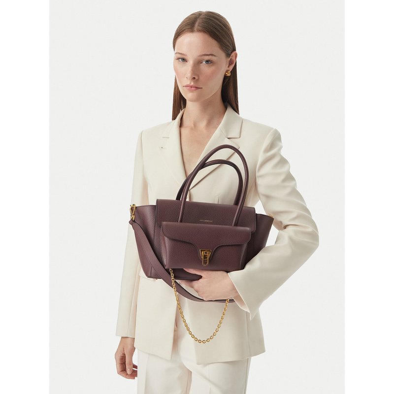 Handtasche Coccinelle T8A Coccinelledouble Beat E1 T8A 18 02 01 Dunkelrot
