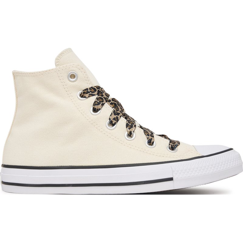 Sneakers aus Stoff Converse Chuck Taylor All Star Leopard Laces A19179C Creme