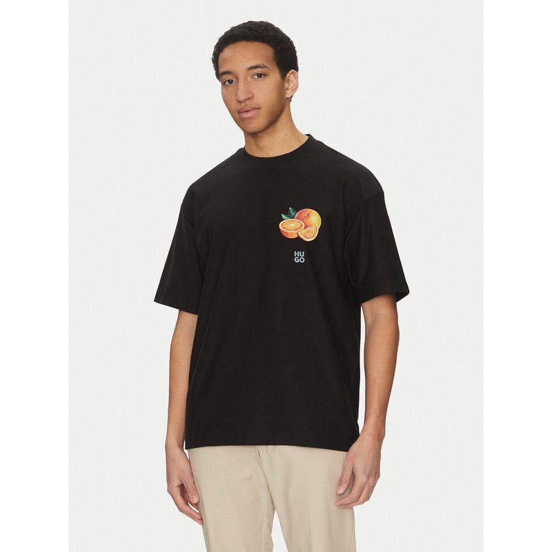 HUGO T-Shirt Dartiee 50537576 Schwarz Oversize