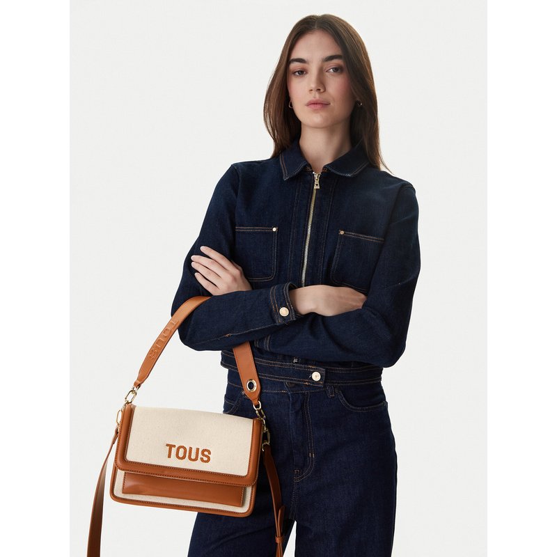 Handtasche TOUS BANDOLERA M. AUDREE CANVAS 2002202743 Braun
