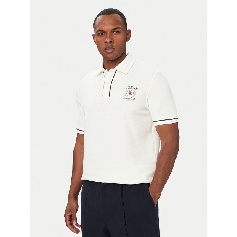 Guess Poloshirt M6YP17 K4398 Creme Regular Fit