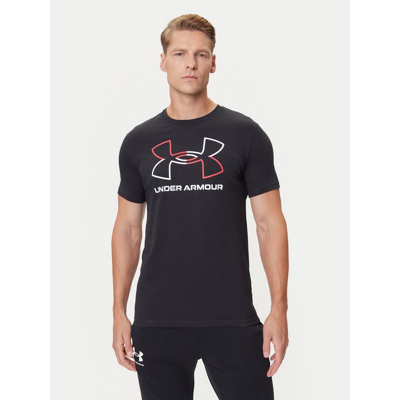 Under Armour T-Shirt Ua Gl Foundation Update Ss 1382915-001 Schwarz Loose Fit