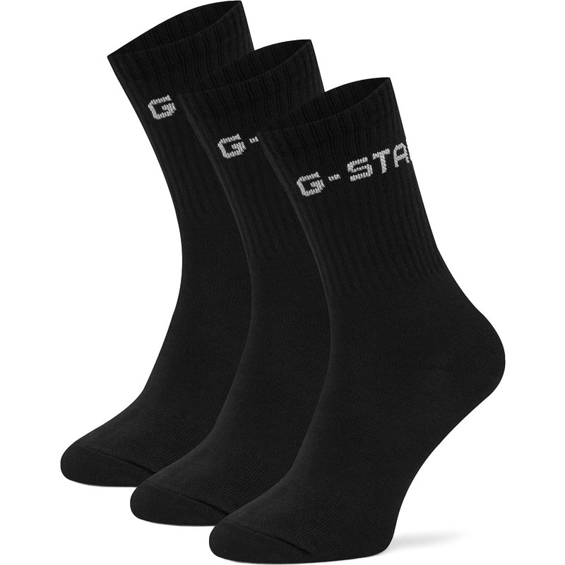 Lange Socken G-STAR CEO_AS_G_STAR_001W_AW26 (3-PACK) Schwarz