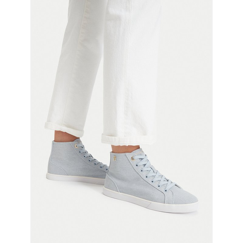 Sneakers Tommy Hilfiger Th Chic Low Profile Mid Cut FW0FW09356 Himmelblau