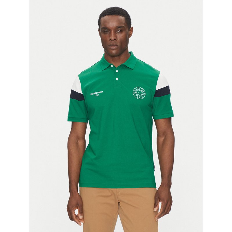 Hechter Paris Poloshirt Pique X-Tech 74026 151929 Grün Regular Fit