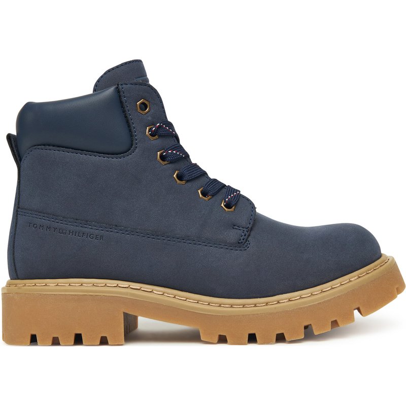 Schnürstiefeletten Tommy Hilfiger T3X5-34125-1269 D Dunkelblau