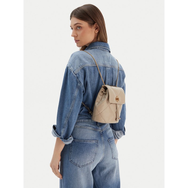 Rucksack Tory Burch Kira Diamond Quilt Small Bacpack 170485 Creme